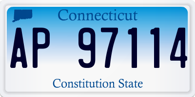 CT license plate AP97114