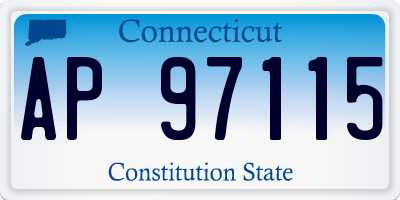 CT license plate AP97115