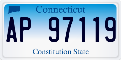 CT license plate AP97119