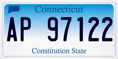 CT license plate AP97122