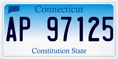 CT license plate AP97125