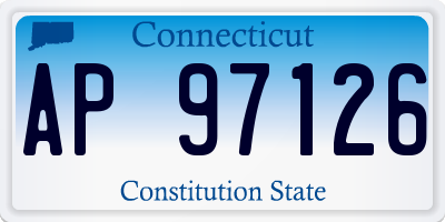 CT license plate AP97126