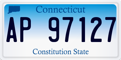 CT license plate AP97127