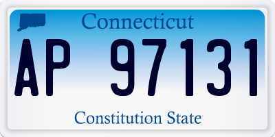 CT license plate AP97131