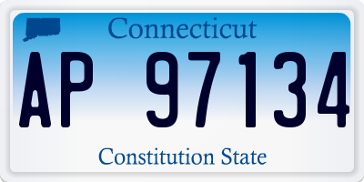 CT license plate AP97134