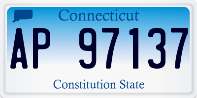 CT license plate AP97137