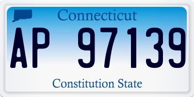 CT license plate AP97139