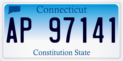 CT license plate AP97141