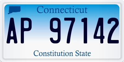 CT license plate AP97142