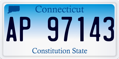 CT license plate AP97143