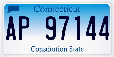 CT license plate AP97144