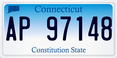 CT license plate AP97148