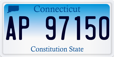 CT license plate AP97150