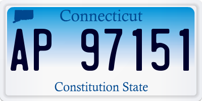 CT license plate AP97151