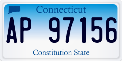 CT license plate AP97156