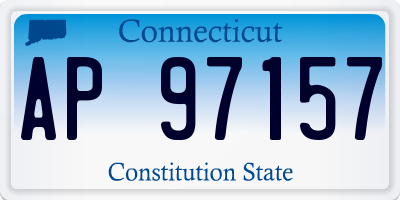 CT license plate AP97157