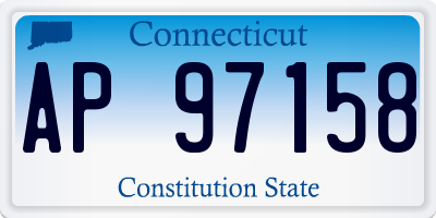 CT license plate AP97158