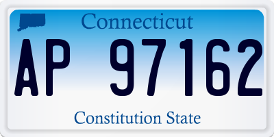 CT license plate AP97162