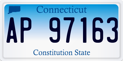 CT license plate AP97163