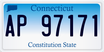 CT license plate AP97171