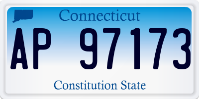 CT license plate AP97173