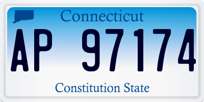 CT license plate AP97174