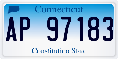 CT license plate AP97183