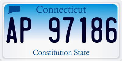 CT license plate AP97186