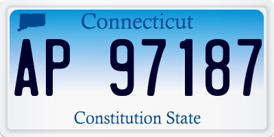 CT license plate AP97187