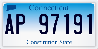 CT license plate AP97191