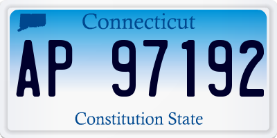 CT license plate AP97192