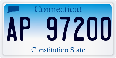 CT license plate AP97200