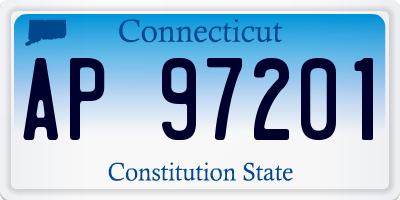 CT license plate AP97201