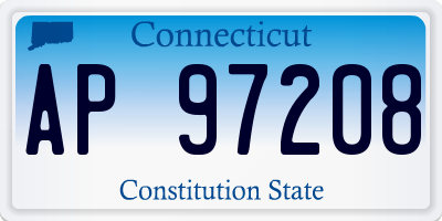 CT license plate AP97208