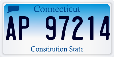 CT license plate AP97214