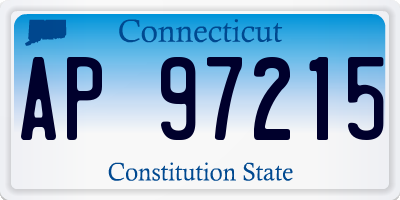 CT license plate AP97215