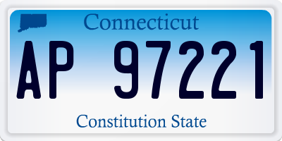 CT license plate AP97221