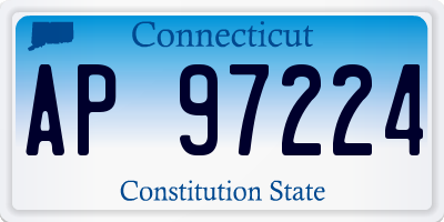 CT license plate AP97224