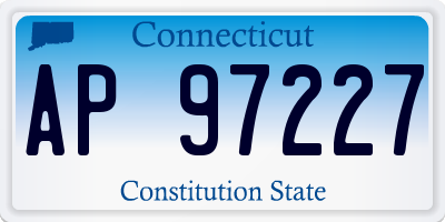 CT license plate AP97227