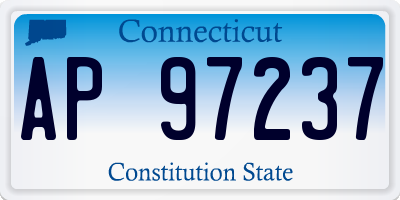 CT license plate AP97237