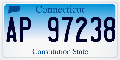 CT license plate AP97238