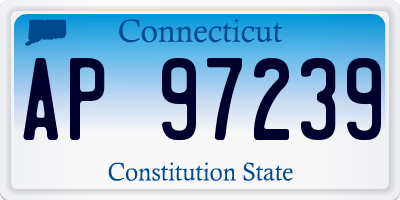 CT license plate AP97239