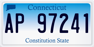 CT license plate AP97241