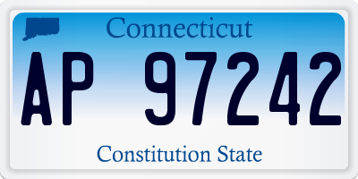 CT license plate AP97242