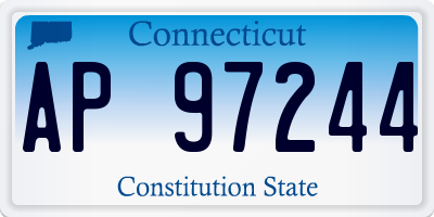 CT license plate AP97244