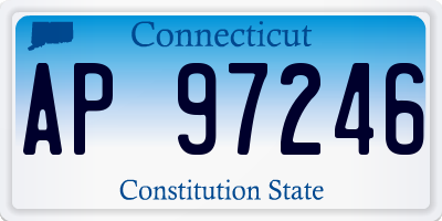 CT license plate AP97246