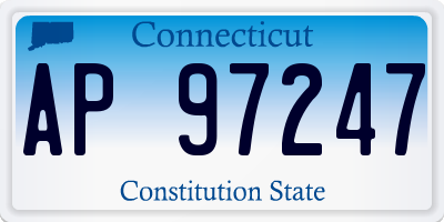 CT license plate AP97247