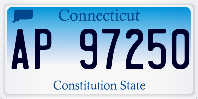 CT license plate AP97250