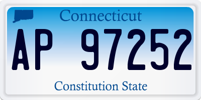 CT license plate AP97252