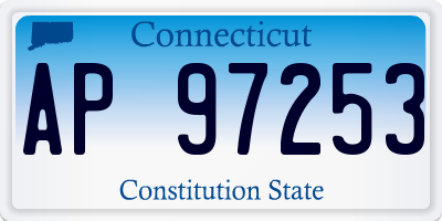 CT license plate AP97253